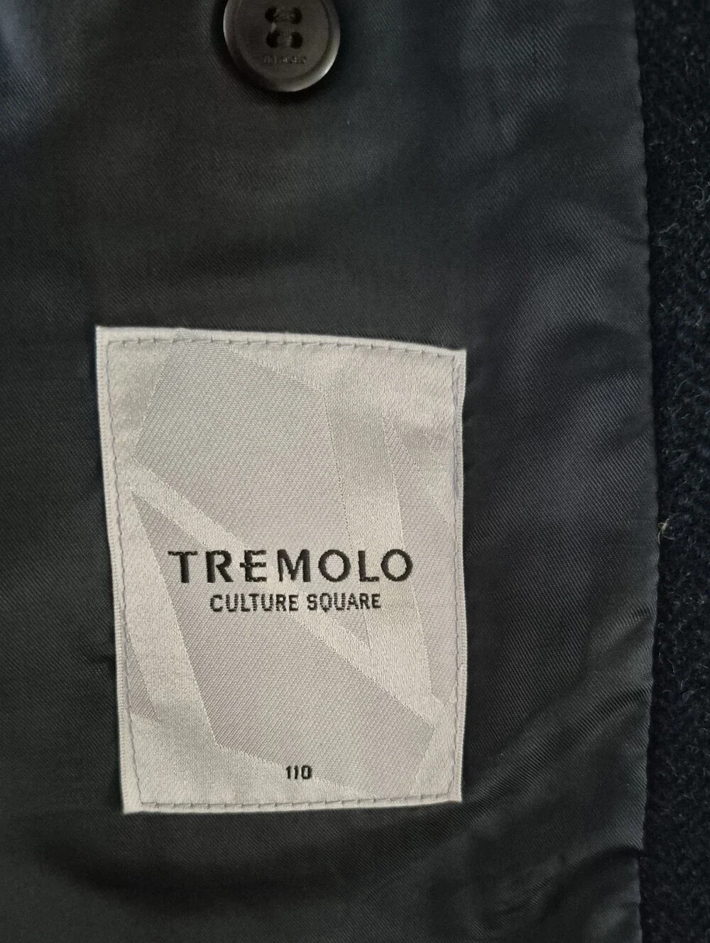 Tremelo Culture Navy Blue Wool 2-Button Blazer Jacket Size XL
